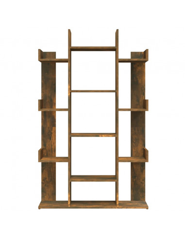 Libreria Rovere Fumo 86x25,5x140 cm in Legno Multistrato