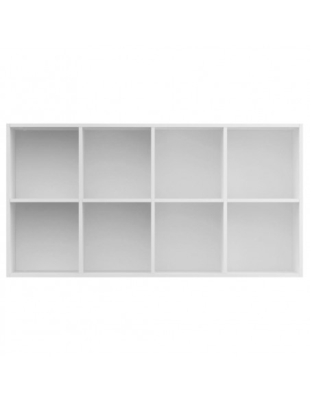Libreria/Credenza Bianca 66x30x130 cm in Legno Multistrato