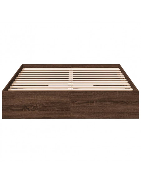 Giroletto Cassetti Rovere Marrone 120x200 cm Legno Multistrato