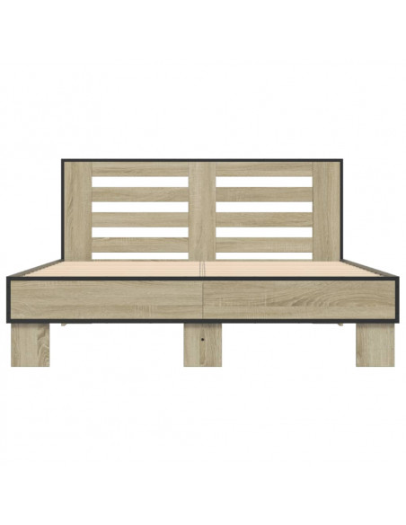 Giroletto Rovere Sonoma 140x190 cm in Legno Multistrato Metallo