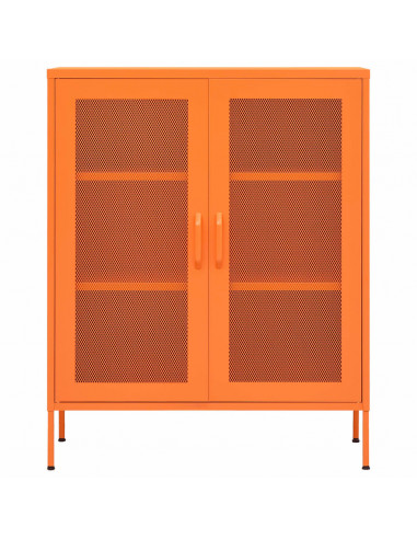 Armadietto Arancione 80x35x101,5 cm in Acciaio
