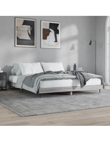 Giroletto Grigio Sonoma 180x200 cm in Legno Multistrato