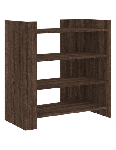 Credenza Rovere Marrone 73,5x35x75 cm in Legno Multistrato