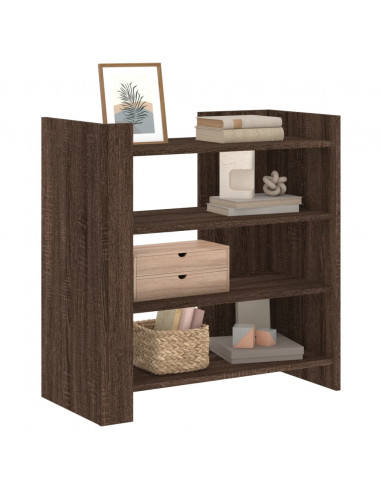 Credenza Rovere Marrone 73,5x35x75 cm in Legno Multistrato