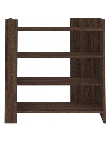 Credenza Rovere Marrone 73,5x35x75 cm in Legno Multistrato