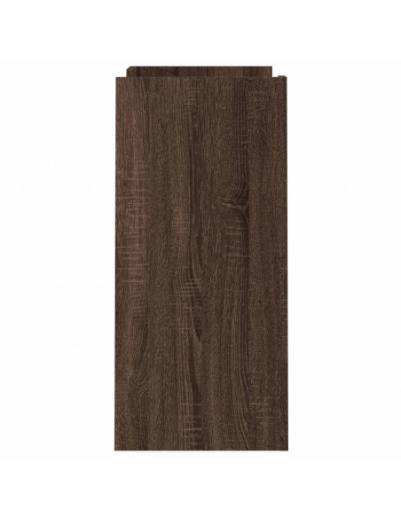 Credenza Rovere Marrone 73,5x35x75 cm in Legno Multistrato