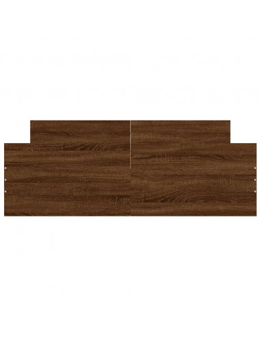 Giroletto con Testiera e Pediera Rovere Marrone 135x190 cm