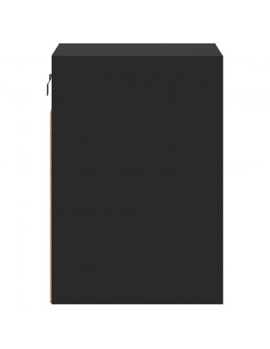 Mobile TV a Parete con Luci LED Nero 41x31x45 cm