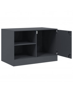 Mobile TV Antracite 67x39x44 cm in Acciaio 2