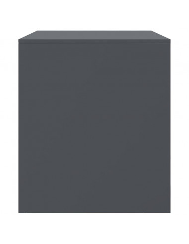 Mobile TV Antracite 67x39x44 cm in Acciaio