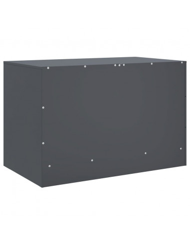 Mobile TV Antracite 67x39x44 cm in Acciaio