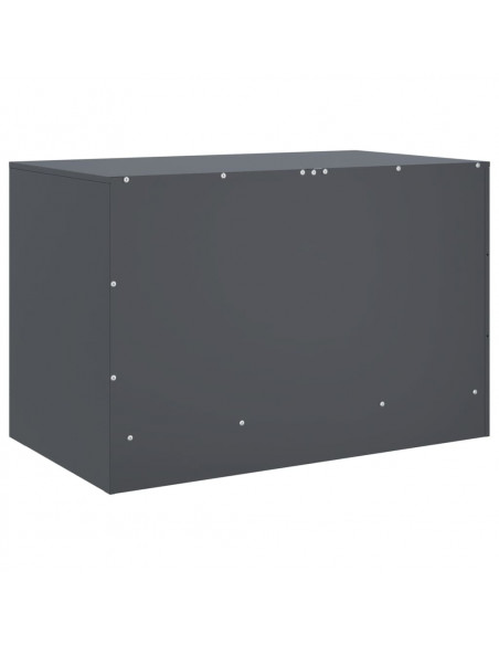 Mobile TV Antracite 67x39x44 cm in Acciaio