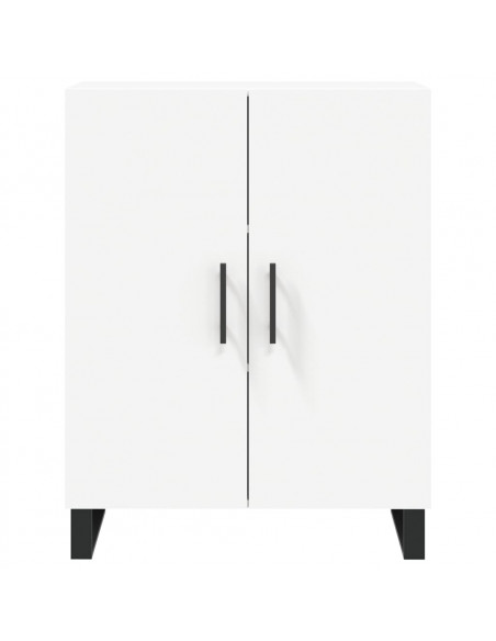 Credenza Bianca 69,5x34x180 cm in Legno Multistrato