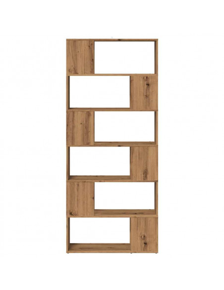 Libreria/Divisorio Stanza Rovere Artigianale 80x24x186 cm