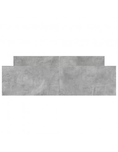 Giroletto con Testiera e Pediera Grigio Cemento 150x200 cm