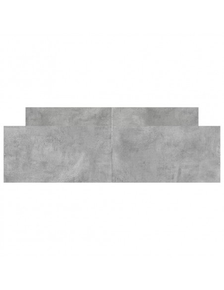 Giroletto con Testiera e Pediera Grigio Cemento 150x200 cm