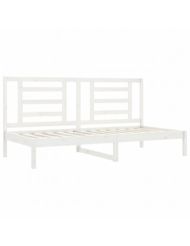 Dormeuse Bianca 90x200 cm in Legno Massello di Pino