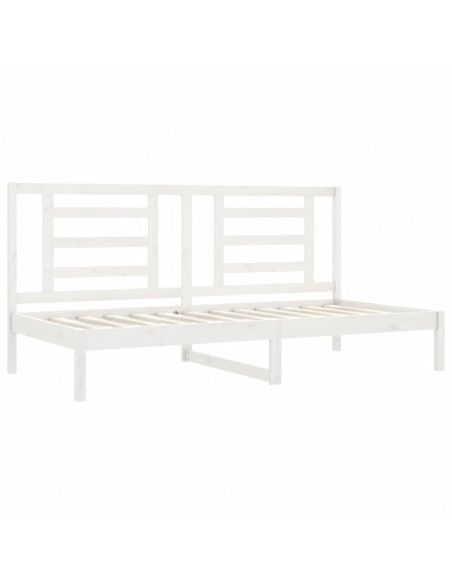 Dormeuse Bianca 90x200 cm in Legno Massello di Pino