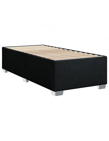 Giroletto a Molle con Materasso Nero 80x200 cm inTessuto