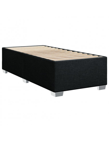 Giroletto a Molle con Materasso Nero 80x200 cm inTessuto