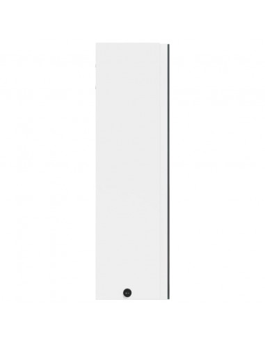 Armadietto Bagno con Specchio e LED Bianco 60x13x52 cm