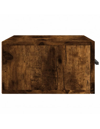 Comodini a Muro 2 pz Rovere Fumo 35x35x20 cm