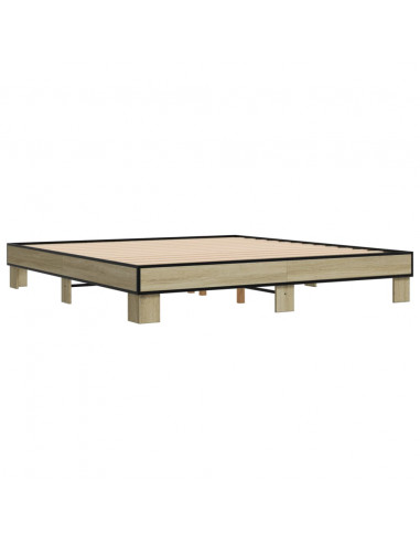 Giroletto Rovere Sonoma 160x200 cm in Legno Multistrato Metallo