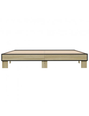 Giroletto Rovere Sonoma 160x200 cm in Legno Multistrato Metallo