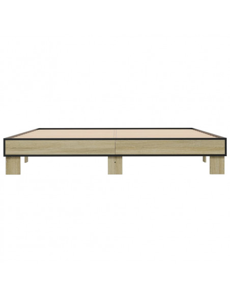 Giroletto Rovere Sonoma 160x200 cm in Legno Multistrato Metallo
