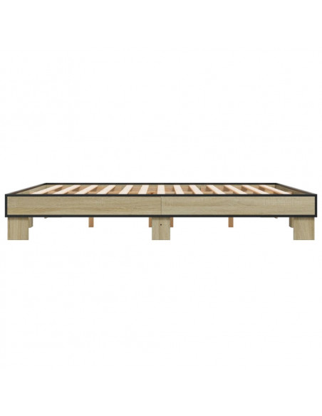 Giroletto Rovere Sonoma 160x200 cm in Legno Multistrato Metallo