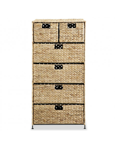 Armadietto Portaoggetti 6 Cesti 47x37x100 cm Giacinto d'Acqua