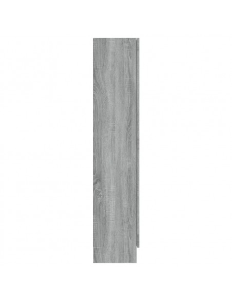 Mobile Vetrina Grigio Sonoma 82,5x30,5x150 cm Legno Multistrato
