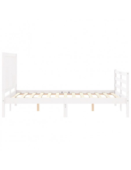 Giroletto con Testiera Bianco Double in Legno Massello