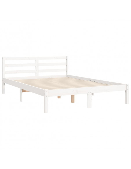 Giroletto con Testiera Bianco Double in Legno Massello