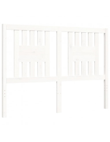 Giroletto con Testiera Bianco Double in Legno Massello