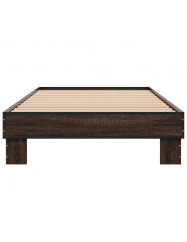 Giroletto Rovere Marrone 100x200 cm Legno Multistrato e Metallo