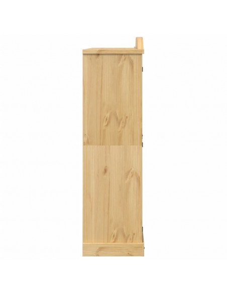 Armadio Corona 151,5x52x186 cm in Legno Massello di Pino