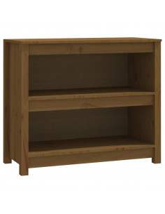 Libreria Marrone Miele 80x35x68 cm in Legno Massello di Pino 2