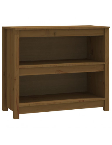 Libreria Marrone Miele 80x35x68 cm in Legno Massello di Pino