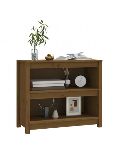 Libreria Marrone Miele 80x35x68 cm in Legno Massello di Pino