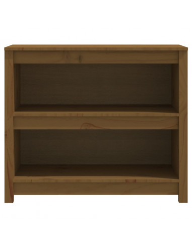 Libreria Marrone Miele 80x35x68 cm in Legno Massello di Pino