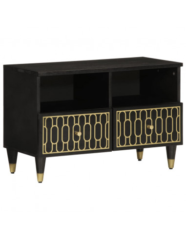 Mobile Porta TV 70x33x46 cm in Legno Massello di Mango