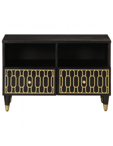 Mobile Porta TV 70x33x46 cm in Legno Massello di Mango