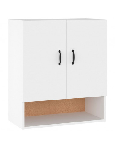 Armadietto a Muro Bianco 60x31x70 cm in Legno Multistrato