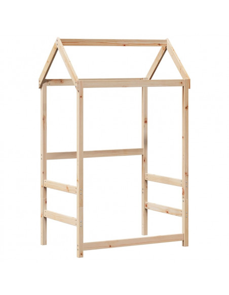 Set Dormeuse e Panca con Tetto 90x200cm Legno Massello di Pino