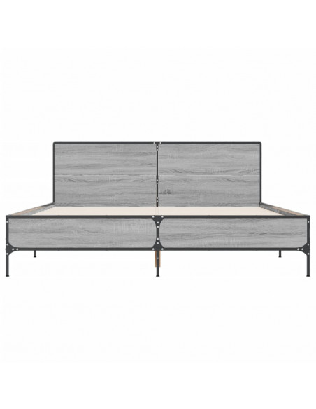 Giroletto Grigio Sonoma 120x200 cm in Legno Multistrato Metallo