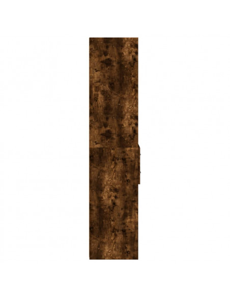 Credenza Rovere Fumo 40x42,5x185 cm in Legno Multistrato