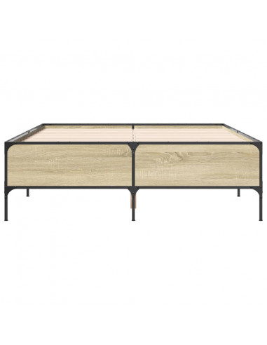 Giroletto Rovere Sonoma 160x200 cm in Legno Multistrato Metallo