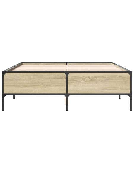 Giroletto Rovere Sonoma 160x200 cm in Legno Multistrato Metallo