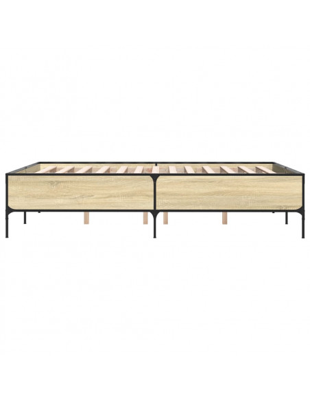 Giroletto Rovere Sonoma 160x200 cm in Legno Multistrato Metallo